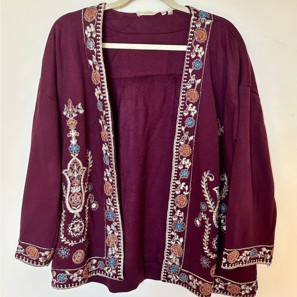 Soft Surroundings Size 1X embroidered jacket